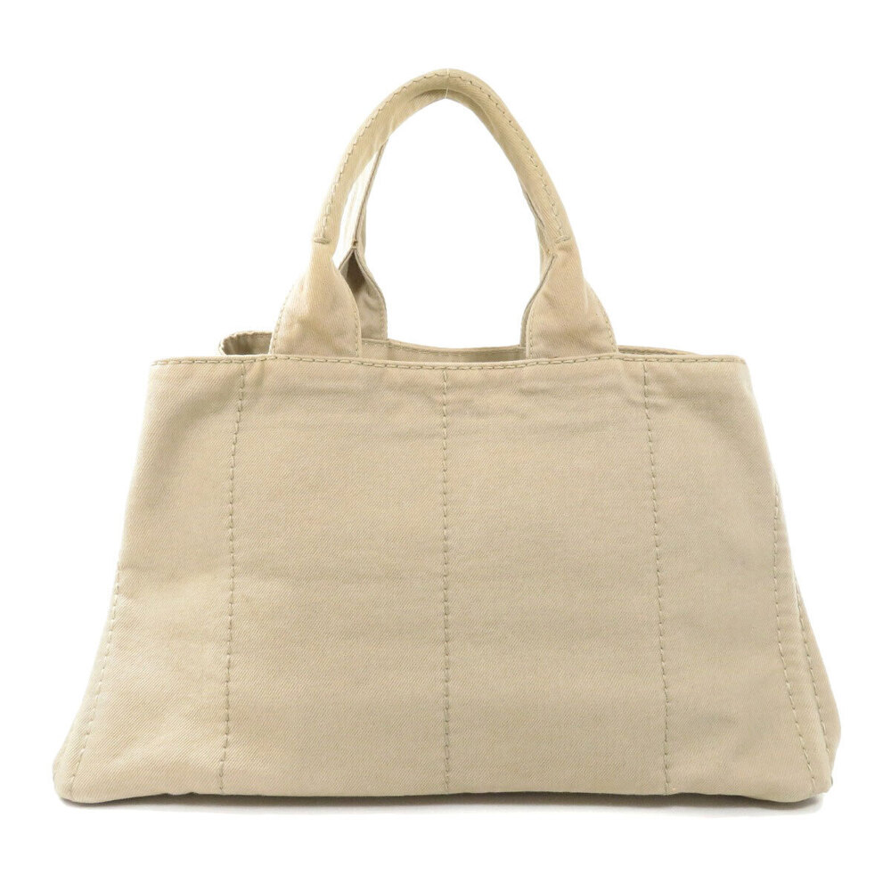 Prada 2way Canapa Bag Tote Canvas Black